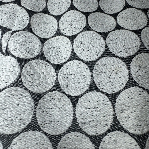 J Crew Size 2 Jacquard Geometric Design Skirt Back Zip Pockets White Gray EUC - Picture 2 of 8